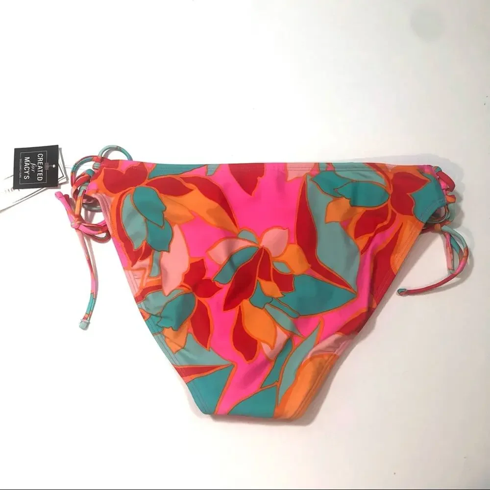 Hula Honey pink multi bikini swim bottom XL